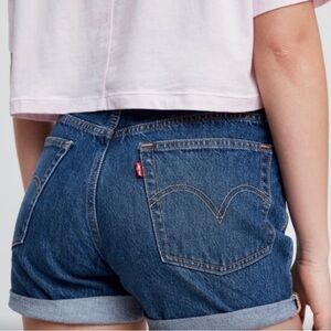 Levi’s 501 Mid Rise Cuffed Denim Short- Size 28 Mid Rise 100% Cotton